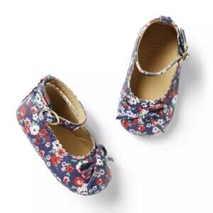 Janie and Jack NWT Baby Floral Ballet Flat. 6-12 Months